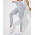 preiswerte Yoga Leggings &amp; Strumpfhosen-Damen Yogahose Yoga-Leggings 3 Packungen Hohe Taille Yoga Fitnesstraining Pilates Strumpfhosen Schwarz + Dunkelgrau + Rosa Schwarz + Dunkelgrau + Champagner dunkelgrau+blau+schwarz Spandex Herbst