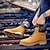baratos Botas de trabalho-botas de trabalho amarelas clássicas masculinas – botas de cano curto duráveis com cadarço, colarinho acolchoado e sola resistente