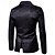 billige Herre Klassiske Blazere-Herre Blazer Sett Virksomhet Cocktailfest Bryllupsfest Mote Fritid Vår &amp; Vinter Bomullsblanding Paisly Lomme 2 deler Bekvem Enkeltkneppet Blazer Svart Gul Burgunder Navyblå