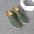 abordables Semi-formel-chaussures oxford décontractées en daim vert pour hommes – modèle à lacets avec semelle contrastante, chaussures confortables au quotidien pour un style décontracté et élégant