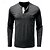 billige Afslappet Henley T-shirt-Herre T-shirt Henley-skjorte Lang ærmet skjorte Vanlig Henley Gade Daglig Langærmet Lomme Tøj Mode Designer Afslappet Bekvem