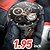 preiswerte Smartwatch-EX100 Smartwatch 1.95 Zoll Smartwatch Fitnessuhr Bluetooth Schrittzähler Anruferinnerung Fitness Tracker Kompatibel mit Android iOS Damen Herren Langer Standby Freisprechanlage Wasserdicht IP 67 55mm