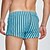 abordables Bóxer de hombre-Hombre 1 pc Boxer Boxers Cintura elástica 100% Algodón Transpirable Suave Cómodo Raya Tiro Medio Blanco Amarillo