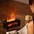 cheap Humidifiers &amp; Dehumidifiers-Flame Diffuser USB-Powered Simulated Flame Aroma Diffuser 7-Color Flame Oil Essential Aroma Diffuser with Remote