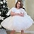 baratos Vestidos de Festa-Infantil Para Meninas Vestido de festa Côr Sólida Sem Manga Espetáculo Com Transparência Princesa Doce Com Transparência Longuette Vestido da bainha Vestido De Tule Verão Primavera Outono Crianças