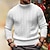 cheap Men&#039;s Pullover Sweater-Men&#039;s Turtleneck Sweater Sweater Pullover Sweater Jumper Pullover Ribbed Cable Knit Knitted Plain Turtleneck Keep Warm Casual Daily Wear Vacation Clothing Apparel Fall &amp; Winter Camel Black M L XL