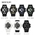 abordables Montres numériques-SANDA Hommes Montre Digitale Extérieur Sportif Mode Montre Bracelet Lumineux Chronomètre Fonction réveille Calendrier PUT Suivre