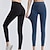 billige Yoga Leggings &amp; strømpebukser-Dame Yoga Bukser Jeggings Yoga leggings Balleløft Mavekontrol Høj Talje Pilates Gym Træning Træning Strømpebukser Helfarve Mørkegrå Sort Blå Efterår Vinter Sport Sportstøj Elastisk Tynd