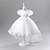 abordables Robes de Fille de Fleurs-Robe de Demoiselle d'Honneur Fille enfants Fille Robe de princesse Utilisation Mariage Soirée Elégant Magnifique Maille Couleur unie Manche Courte Col Ras du Cou Blanche Champagne 4 ans et +