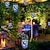 abordables Lumières de cordes solaires-1pc lanterne solaire guirlande lumineuse ornement de jardin lumières extérieures suspendues en verre bocal Mason lumières pour arbre table cour jardin patio pelouse décor