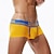 billige Komfortable herreunderbukser-Herre 1 stk Boksershorts Boxershorts Patchwork Nylon Åndbart Blød Bekvem Bogstaver Alm. taljede Sort Hvid