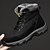 baratos Inverno e botas de neve-Homens Botas Botas de Neve Botas de caminhada Botas de inverno Forro de Lã Camurça Náilon Confortável Antiderrapante Com Cadarço Preto Cinzento