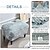 abordables Housse de pouf-Housse de pouf extensible à imprimé floral spandex extensible rectangle extensible housses de rangement pliantes repose-pieds amovibles protègent les housses de repose-pieds