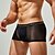 preiswerte Boxershorts für Herren-Herren 1 pc Unterwäsche Boxer Boxer-Shorts Patchwork Chinlon Atmungsaktiv Weich Komfortabel Farbblock Mittlere Hüfthöhe Schwarz Weiß