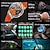 economico Smartwatch-k66 smart watch uomo torcia bluetooth chiamata 1.85 pollici 128mb memoria 730mah grande batteria led luce sport all&#039;aria aperta smartwatch