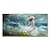 voordelige Schilderijen van mensen-handgeschilderd modern abstract canvas schilderij dame in het wit bij de zee kunst mooie vrouw portret schilderijen woondecoratie voor woonkamer geen lijst