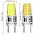 رخيصةأون أضواء LED ثنائي الدبوس-10 قطع من مصابيح LED G8 القابلة للتعتيم، 3 وات 20 مصباح LED سيليكون بديل لثريات الهالوجين 120 فولت