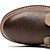 baratos Botas de cano curto-botins masculinos de dois tons com cadarço | design em couro sintético e camurça para uso casual e ao ar livre