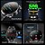 preiswerte Smartwatch-EX100 Smartwatch 1.95 Zoll Smartwatch Fitnessuhr Bluetooth Schrittzähler Anruferinnerung Fitness Tracker Kompatibel mit Android iOS Damen Herren Langer Standby Freisprechanlage Wasserdicht IP 67 55mm