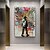 economico arte di strada-Arte murale pittura graffiti a olio dipinta a mano decorazione murale moderna unica per la casa arte su tela di strada arte murale graffiti tela arrotolata (senza cornice)