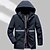 halpa Fleece ja 3 in 1 takit-Miesten Vaellustakki Talvi ulko- Pidä lämpimänä Fleece-vuori Tuulenkestävä Tuulitakki takki Matkailu Musta Khaki Tumman sininen