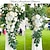 cheap Wedding Decorations-Wedding Arch Flowers Kit with Draping Fabric (Pack of 3), 2pcs Artificial Flower Arrangements and 1 Drapes for Arch Decorations, Wedding Ceremony Arbor, Reception Backdrop, and Outdoor Decor