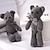 voordelige Knuffels &amp; Pluchen dieren-10 stuks 15 cm/5,9 inch beer knuffels schattige jurk sleutel hanger poppen cadeaus verjaardag bruiloft feest decoratie paascadeau kerstmis halloween cadeau (5 kleuren)
