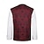 abordables Hauts-Rococo Victorienne Steampunk Costume de fête Veste Vampire Noble Déguisement Homme Royal Halloween Carnaval Performance Soirée LARP Adultes Haut