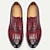 ieftine Adidași din piele premium-pantofi oxford din piele roșie cu model de crocodil pentru bărbați – piele de vacă premium cu design cu șireturi și talpă modernă