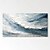 baratos Pinturas de Paisagens-pintura a óleo artesanal 3d oceano arte de parede artesanal onda azul enorme pintura a óleo sobre tela ondas do mar pintadas à mão 3d pintura abstrata texturizada praia paisagem céu pintura a óleo