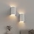 billiga Vägglampor för inomhusbelysning-vägglampa enkel led vägglampa med glödlampa modern harts inomhusväggbelysning up down spotlight sänglampa 110-240v 5w