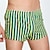 abordables Bóxer de hombre-Hombre 1 pc Boxer Boxers Cintura elástica 100% Algodón Transpirable Suave Cómodo Raya Tiro Medio Blanco Amarillo