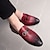abordables Semi-formel-mocassins en similicuir à motif crocodile rouge pour hommes – chaussures à enfiler de luxe avec boucle en métal élégante pour une tenue formelle et professionnelle