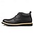abordables Bottines-bottines en cuir marron pour hommes avec design à lacets et semelle durable – chaussures décontractées élégantes pour un usage quotidien et en extérieur
