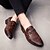 abordables Semi-formel-mocassins en similicuir à motif crocodile rouge pour hommes – chaussures à enfiler de luxe avec boucle en métal élégante pour une tenue formelle et professionnelle