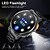 economico Smartwatch-k66 smart watch uomo torcia bluetooth chiamata 1.85 pollici 128mb memoria 730mah grande batteria led luce sport all&#039;aria aperta smartwatch