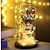 abordables Alimentación por batería-Elegantes luces de hadas de alambre de cobre LED para recepción de bodas, fiestas, 10 piezas, luces de cadena navideñas a batería para dormitorio, jardín, boda&amp;amp;Decoración de fiesta 1-10m