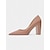 preiswerte Halbformell-Klassische High Heels aus Wildleder mit spitzer Spitze für Damen | Pumps mit Blockabsatz für die Arbeit und Partys