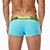 billige Komfortable herreunderbukser-Herre 1 stk Boksershorts Boxershorts Patchwork Nylon Åndbart Blød Bekvem Bogstaver Alm. taljede Sort Hvid