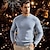 billige genser for menn-Herre Ullgenser Pullover genser Kashmir Cashmere genser Strikket genser Riflet Strikke Normal Strikket عادي Crew-hals Mote Fritid Dagligdagstøy Stevnemøte Klær Høst vinter Svart Blå S M L