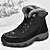 baratos Inverno e botas de neve-Homens Botas Botas de Neve Botas de caminhada Botas de inverno Forro de Lã Camurça Náilon Confortável Antiderrapante Com Cadarço Preto Cinzento