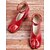 tanie Block Heels-damskie czerwone buty typu tabi na klockowym obcasie z paskiem na kostce – wyjątkowy design z rozciętym palcem pasujący do modowych stylów retro i nowoczesnych