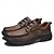 economico Slip-ons e mocassini da uomo-scarpe da trekking da uomo in similpelle in stile vintage con chiusura a lacci e suola robusta, comode e resistenti, perfette per le attività all&#039;aperto