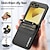 abordables Coques Samsung-téléphone Coque Pour Samsung Galaxy Z Flip 7 Z Flip 6 Z Flip 5 Z Flip 4 Z Flip 3 Coque Arrière avec Lanière Emplacement Carte Antichoc Rétro TPU faux cuir