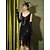 baratos Conjuntos-Anos 20 Vestido Coquetel Vestido antigo Meio-dia Vestido melindroso Roupa Vestido Coquetel O Grande Gatsby Menina melindrosa Convidado do casamento Paetês Pena Franja Mulheres Fantasia de Carnaval 7