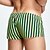 economico Boxer da uomo-Per uomo 1 pc Boxer Vita elastica 50% cotone Traspirante Morbido Comodo A quadri Color Block A vita bassa Bianco Giallo