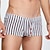 economico Boxer da uomo-Per uomo 1 pc Boxer Vita elastica 50% cotone Traspirante Morbido Comodo A quadri Color Block A vita bassa Bianco Giallo