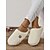 preiswerte Damenslipper &amp; Flip-Flops-Kuschelige Fleece-Hausschuhe für Damen mit süßer Bärenstickerei – warme Hausschuhe für den Winterkomfort