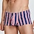 economico Boxer da uomo-Per uomo 1 pc Boxer Vita elastica 50% cotone Traspirante Morbido Comodo A quadri Color Block A vita bassa Bianco Giallo