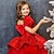 baratos Vestidos de Festa-Infantil Para Meninas Vestido de festa Côr Sólida Sem Manga Espetáculo Com Transparência Princesa Doce Com Transparência Longuette Vestido da bainha Vestido De Tule Verão Primavera Outono Crianças